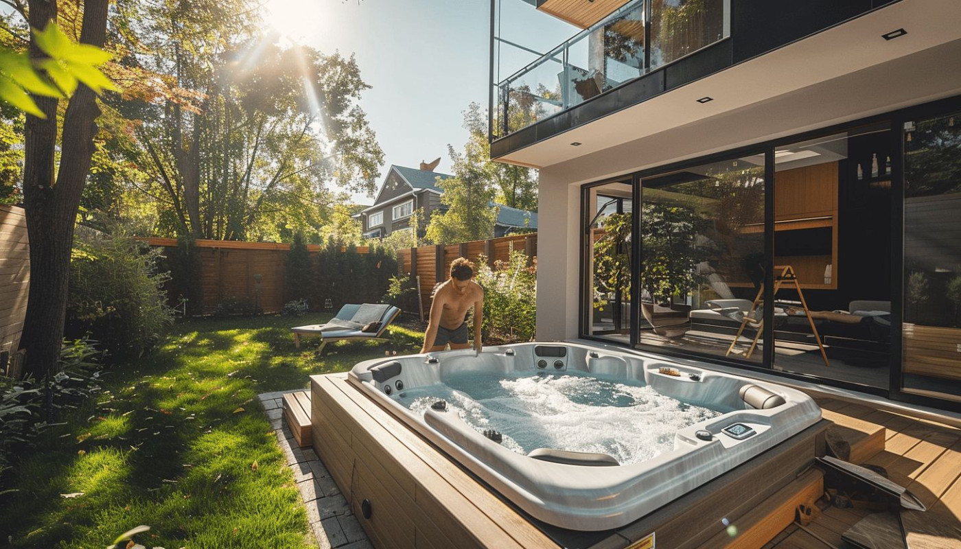 Installation d'un spa rigide 7 places : étapes et conseils