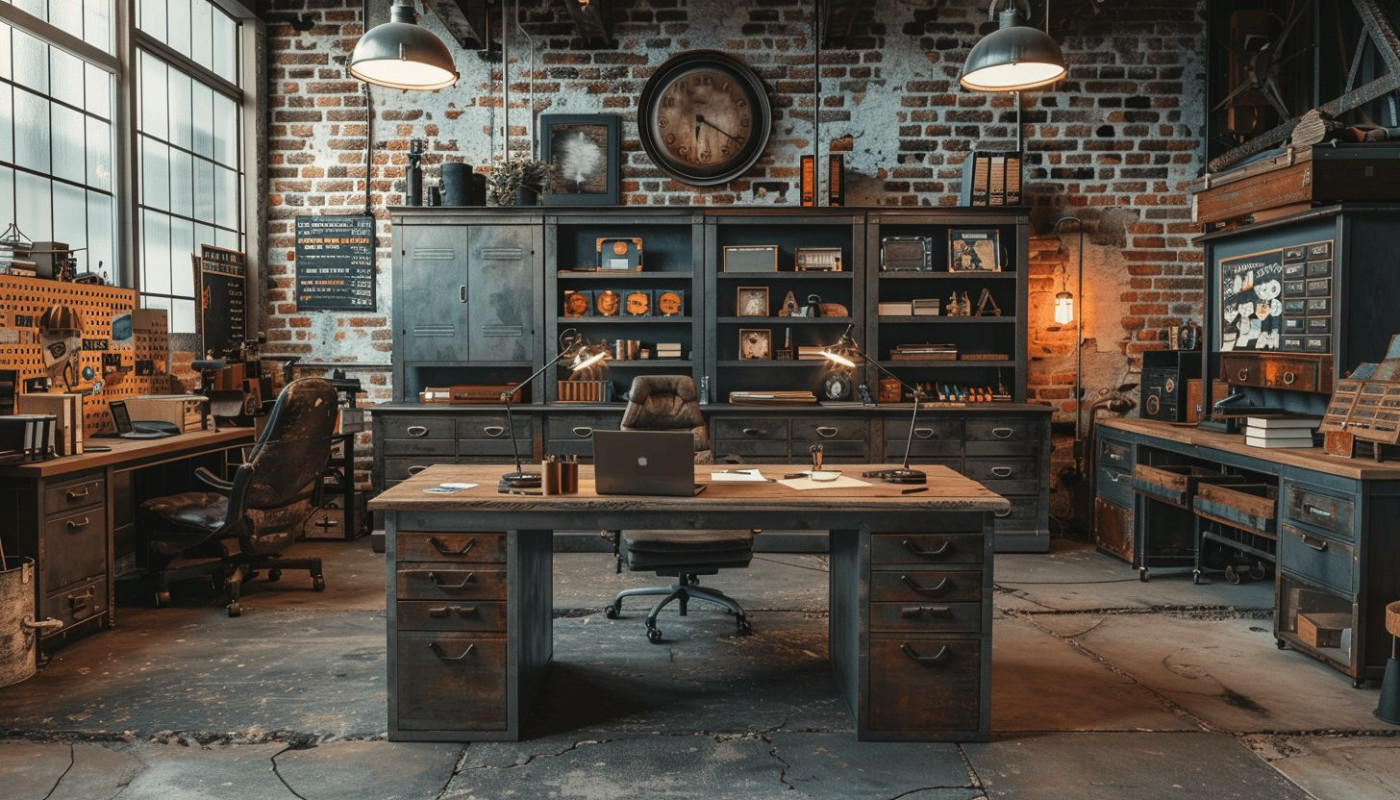 Optez pour le style industriel pour votre pièce de bureau