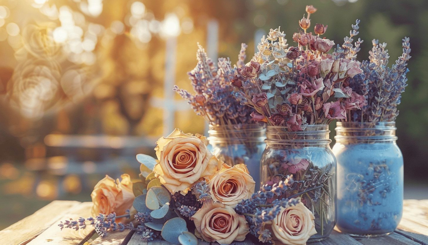 Pensez aux fleurs séchées pour une déco bohème et douce