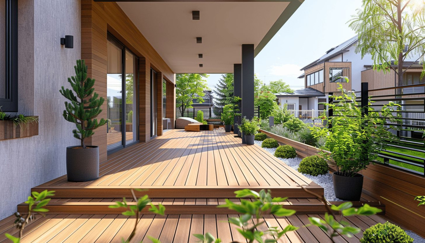 Une belle terrasse grâce au composite
